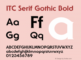 ITC Serif Gothic