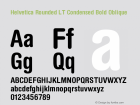 Helvetica Rounded LT Condensed