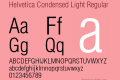 Helvetica Condensed Light