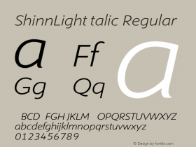 ShinnLightItalic