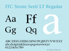 ITC Stone Serif LT