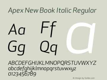 Apex New Book Italic