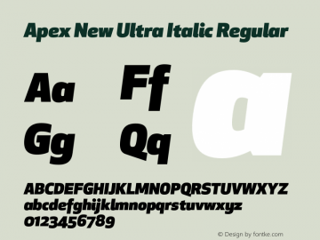 Apex New Ultra Italic