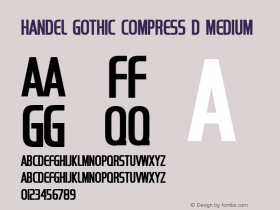 Handel Gothic Compress D