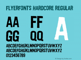 Flyerfonts Hardcore