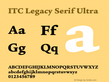 ITC Legacy Serif