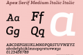 Apex Serif Medium Italic