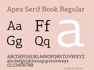 Apex Serif Book