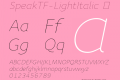 SpeakTF-LightItalic