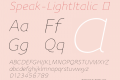 Speak-LightItalic