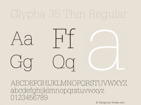 Glypha 35 Thin