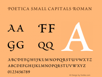 Poetica Small Capitals