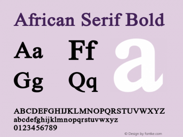 African Serif