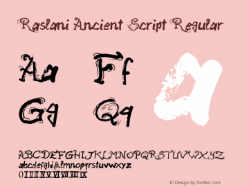 Raslani Ancient Script