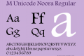 M Unicode Noora