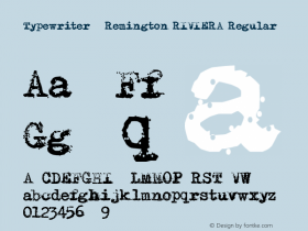 Typewriter - Remington RIVIERA