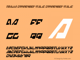 Trajia Condensed Italic