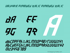 Valkyrie Expanded Italic