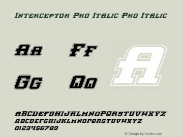 Interceptor Pro Italic