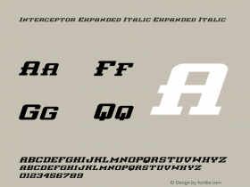 Interceptor Expanded Italic