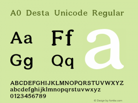 A0 Desta Unicode