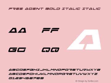 Free Agent Bold Italic