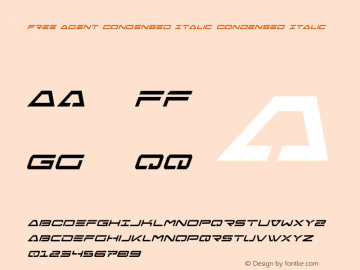 Free Agent Condensed Italic