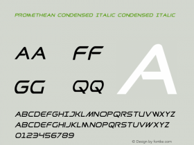 Promethean Condensed Italic