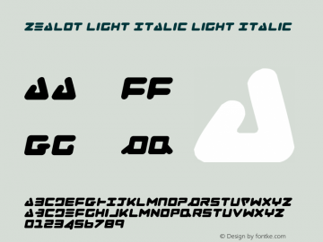 Zealot Light Italic