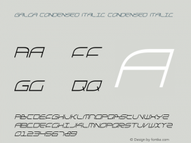 Galga Condensed Italic