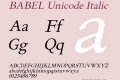 BABEL Unicode