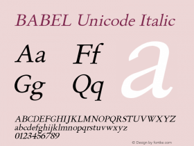 BABEL Unicode