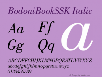 BodoniBookSSK