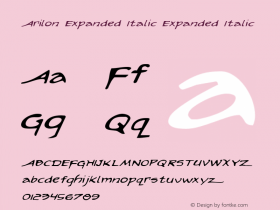 Arilon Expanded Italic