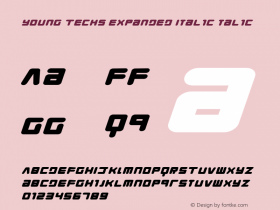 Young Techs Expanded Italic