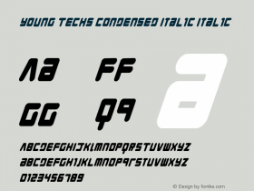 Young Techs Condensed Italic