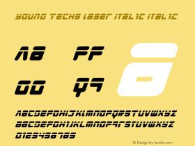 Young Techs Laser Italic