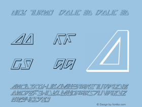 Nick Turbo Italic 3D