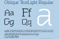 Oblique TextLight