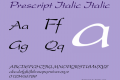 Prescript Italic