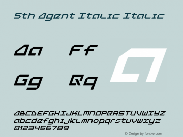 5th Agent Italic