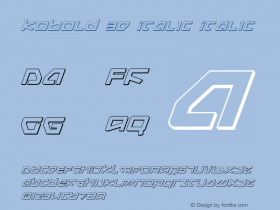 Kobold 3D Italic