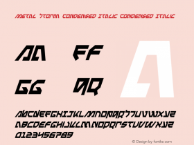 Metal Storm Condensed Italic