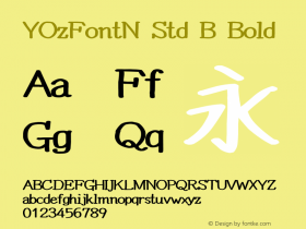 YOzFontN Std B