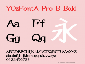 YOzFontA Pro B