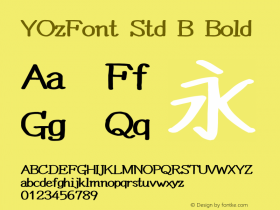 YOzFont Std B