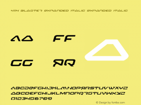 4114 Blaster Expanded Italic