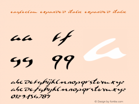 Eagleclaw Expanded Italic
