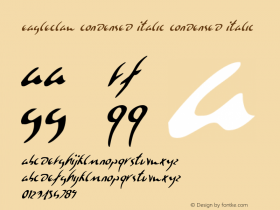 Eagleclaw Condensed Italic