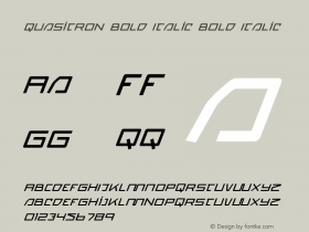 Quasitron Bold Italic